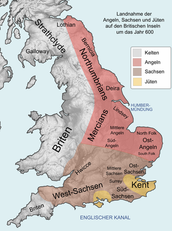 Landnahme der britischen Inseln durch die Sachsen, Angeln und Jüten